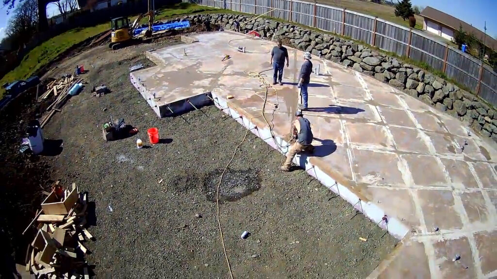Drone image of slab